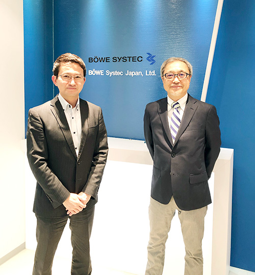 新谷本部長と小泉社長(右) 新谷本部長と小泉社長(右)