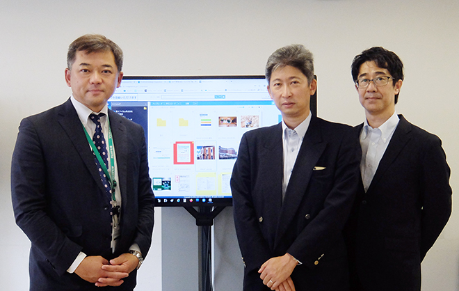 左から、FFGS・原氏、FFIS・片田氏、FFIS・松本氏 左から、FFGS・原氏、FFIS・片田氏、FFIS・松本氏