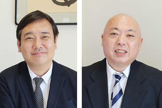 竹中氏(左)と樽本氏 竹中氏(左)と樽本氏