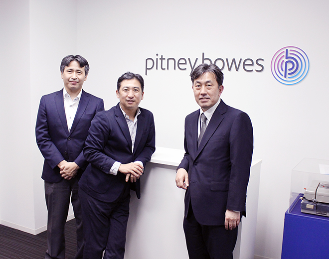 左から 渡部次長、楢原統括本部長、奥部長 左から 渡部次長、楢原統括本部長、奥部長