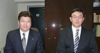 井上正委員長と田中真文副委員長 井上正委員長と田中真文副委員長