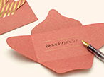 山櫻、+labからカードと封筒が一緒になったメッセージカード発売